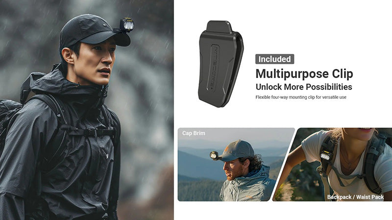 Lampe Frontale Nitecore UT27 - 800 Lumens livrée avec une batterie HLB1500 - version 2025  NYCTALOPE  