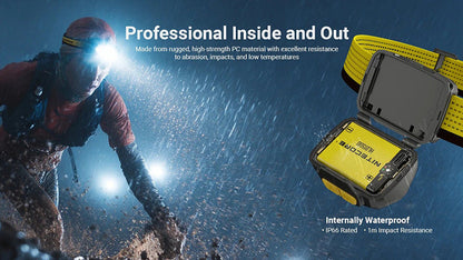 Lampe Frontale Nitecore UT27 PRO - 800 Lumens livrée avec 2 batteries HLB1500 - version 2025  NYCTALOPE  