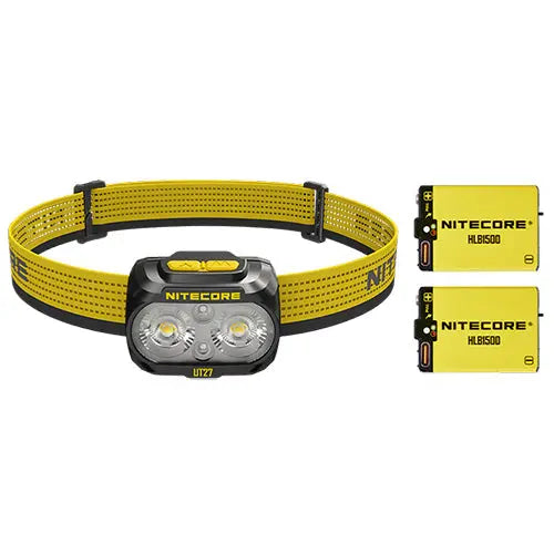 Lampe Frontale Nitecore UT27 PRO - 800 Lumens livrée avec 2 batteries HLB1500 - version 2025  NYCTALOPE  