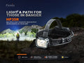 Lampe Frontale professionnelle Fenix HP35R - 4000 Lumens rechargeable  NYCTALOPE  