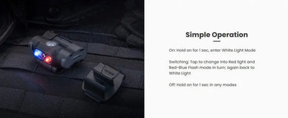 Lampe Multifonction Nextorch UL12- 17 Lumens - lumière de secours de sécurité et d'avertissement  NYCTALOPE  