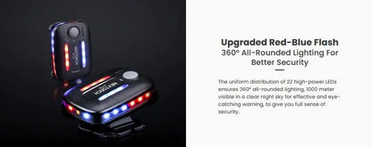 Lampe Multifonction Nextorch UT22L (Molle et Clip) - 11 Lumens - rouge et bleu clignotant - warning light  NYCTALOPE  