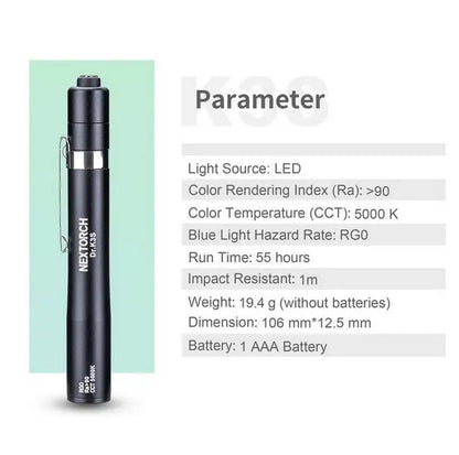 Lampe Nextorch DR K3S - 75 Lumens blanc / Jaune - Lampe médicale  NYCTALOPE  