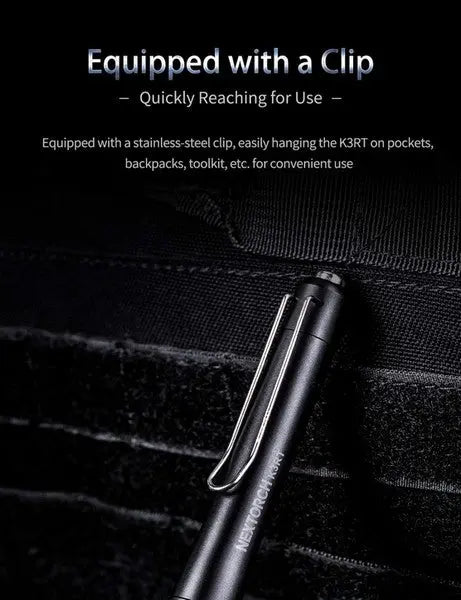 Lampe Nextorch K3RT - 330 Lumens - lampe tactique self défense  NYCTALOPE  