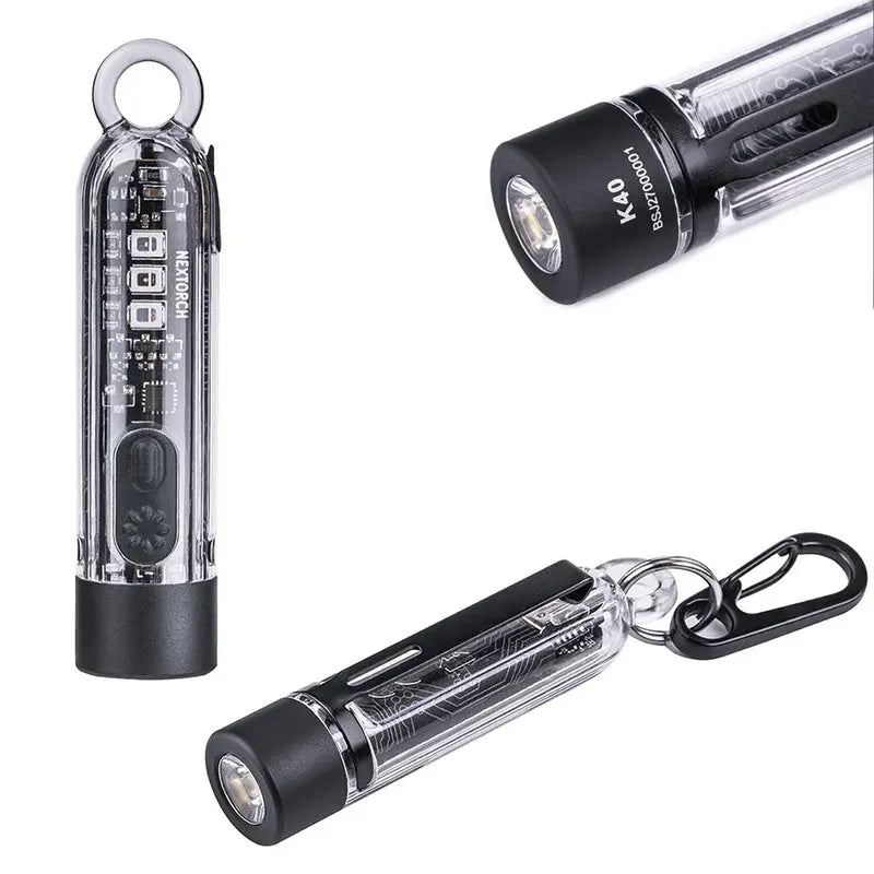 Lampe Nextorch K40 - 300 Lumens / UV / flash rouge et bleu, rechargeable, pour porte-clés  NYCTALOPE  