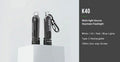 Lampe Nextorch K40 - 300 Lumens / UV / flash rouge et bleu, rechargeable, pour porte-clés  NYCTALOPE  