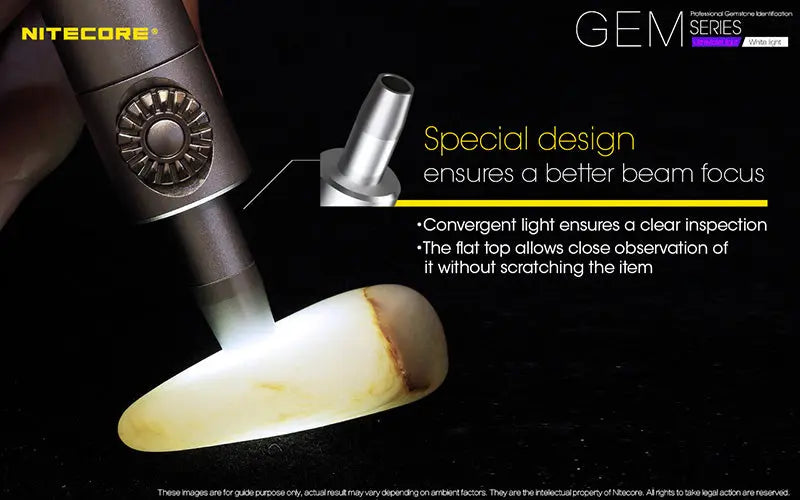 Lampe Nitecore GEM8 – Lampe d'identification professionnelle - Luminosité variable  NYCTALOPE  