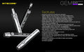 Lampe Nitecore GEM8 – Lampe d'identification professionnelle - Luminosité variable  NYCTALOPE  