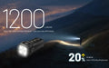 Lampe Nitecore TUP2 compacte – 1200 Lumens – Résistant IP54 eau poussière - Lampe porte clés  NYCTALOPE  