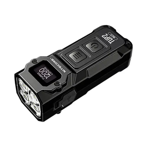Lampe Nitecore TUP2 compacte – 1200 Lumens – Résistant IP54 eau poussière - Lampe porte clés  NYCTALOPE  