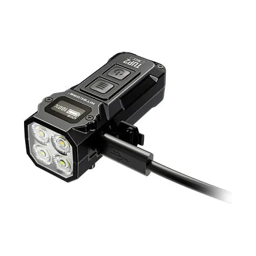 Lampe Nitecore TUP2 compacte – 1200 Lumens – Résistant IP54 eau poussière - Lampe porte clés  NYCTALOPE  