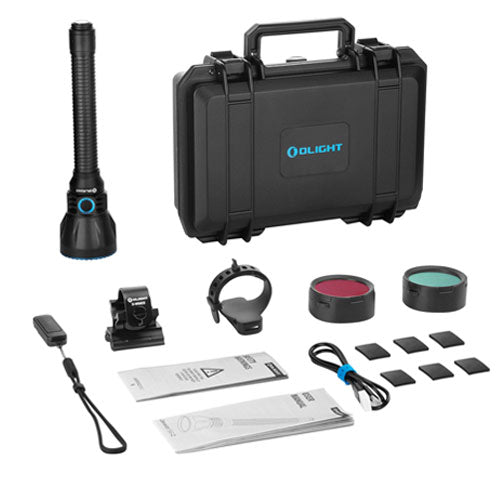 Lampe Torche Olight Javelot Turbo 2 KIT - 1800 Lumens rechargeable longue portée 1500 mètres - Noir - NYCTALOPE