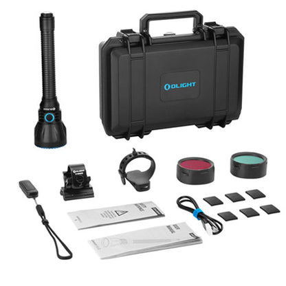 Lampe Torche Olight Javelot Turbo 2 KIT - 1800 Lumens rechargeable longue portée 1500 mètres - Noir - NYCTALOPE