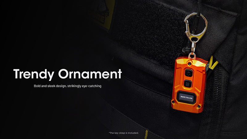 Lampe Porte-clés Nitecore Tini 3 600 Lumens - 3 températures de couleur - Écran OLED - Rechargeable USB-C - NYCTALOPE