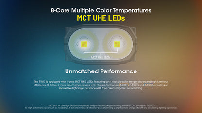 Lampe Porte-clés Nitecore Tini 3 600 Lumens - 3 températures de couleur - Écran OLED - Rechargeable USB-C - NYCTALOPE