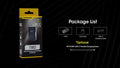 Lampe Porte-clés Nitecore Tini 3 600 Lumens - 3 températures de couleur - Écran OLED - Rechargeable USB-C - NYCTALOPE