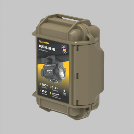 Lampe Tactique Armytek Buckler M1 700 Lumens - Montage Arme de Poing - Rechargeable Magnétique - IP67