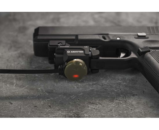 Lampe Tactique Armytek Buckler M1 700 Lumens - Montage Arme de Poing - Rechargeable Magnétique - IP67 - NYCTALOPE