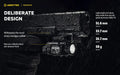Lampe Tactique Armytek Buckler M1 700 Lumens - Montage Arme de Poing - Rechargeable Magnétique - IP67 - NYCTALOPE