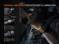 Lampe Tactique Fenix PD35R ACE 2000 Lumens - Multimodes - Rechargeable USB-C  NYCTALOPE  