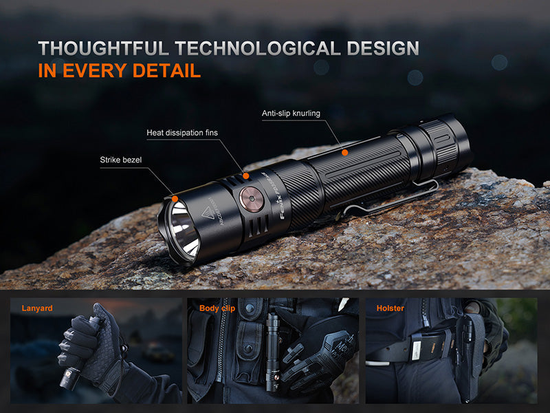 Lampe Tactique Fenix PD35R ACE 2000 Lumens - Multimodes - Rechargeable USB-C Fenix