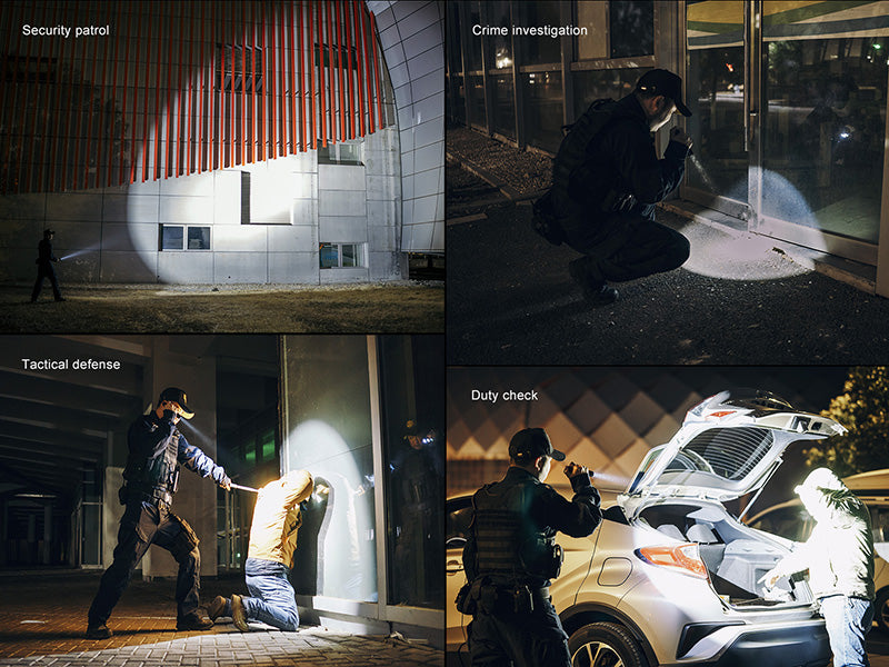 Lampe Tactique Fenix PD45R ACE 3200 Lumens - 6 modes personnalisables - Commutateur tactique - Rechargeable USB-C - NYCTALOPE