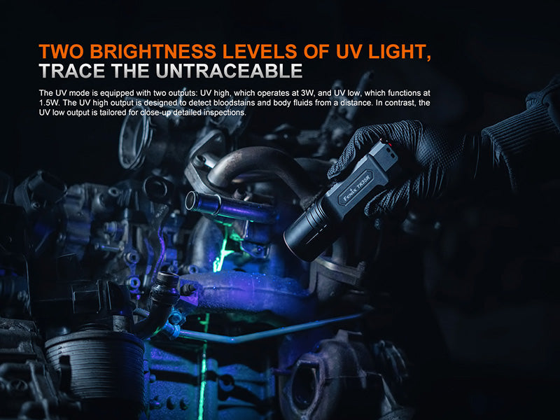 Lampe Torche tactique Fenix TK35R - 5800Lumens - UV 365nm - Double Commutateur - Multi-modes Fenix