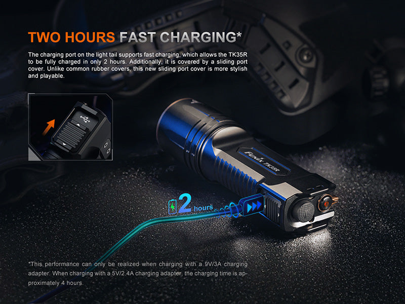 Lampe Torche tactique Fenix TK35R - 5800Lumens - UV 365nm - Double Commutateur - Multi-modes Fenix