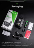 Lampe Tactique Nextorch P21 - 3000 Lumens - phare focalisable pour bouclier balistique  NYCTALOPE  
