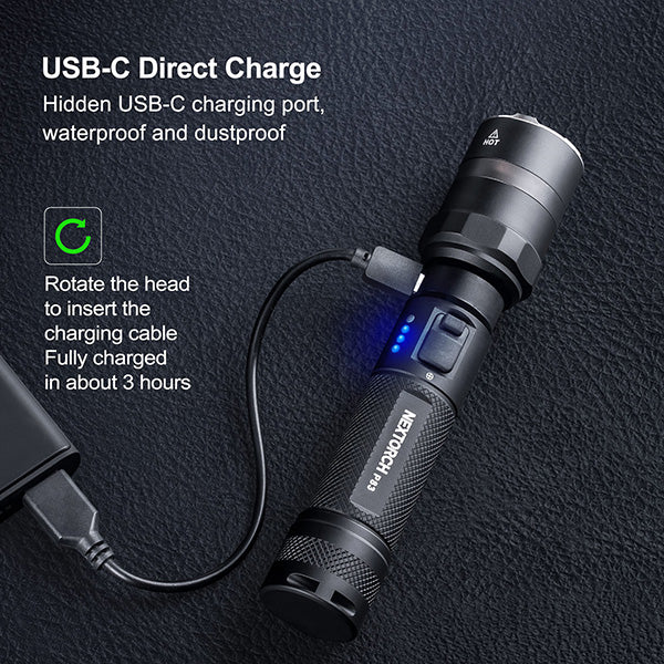 Lampe Torche Nextorch P83B 2100 Lumens rechargeable - balise de signalisation