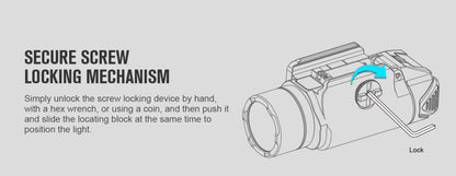 Lampe Tactique Olight Valkyrie PL-3S - 1000 Lumens - Lampe tactique militaire professionnelle  NYCTALOPE  