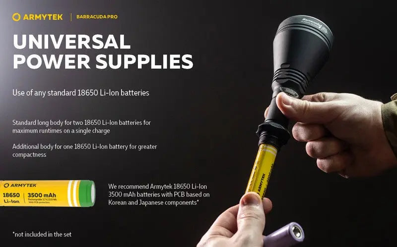 Lampe Torche Armytek Barracuda Pro V2 XHP35 – 1850/1720 Lumens - NYCTALOPE