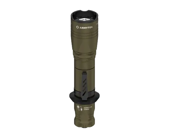 Lampe Torche Armytek Dobermann Pro OLIVE Magnet USB – 1400 Lumens - WARM  NYCTALOPE  