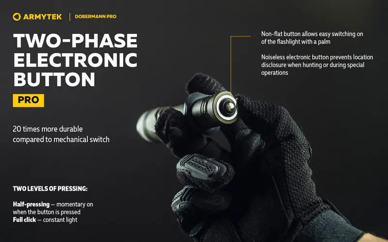 Lampe Torche Armytek Dobermann Pro OLIVE Magnet USB – 1400 Lumens - WARM  NYCTALOPE  