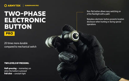 Lampe Torche Armytek Dobermann Pro OLIVE Magnet USB – 1400 Lumens - WARM  NYCTALOPE  