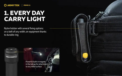 Lampe Torche Armytek Prime C2 Magnet USB – 1000/930 Lumens  NYCTALOPE  