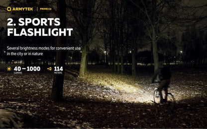 Lampe Torche Armytek Prime C2 Magnet USB – 1000/930 Lumens  NYCTALOPE  