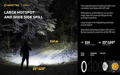 Lampe Torche Armytek Prime C2 Magnet USB – 1000/930 Lumens  NYCTALOPE  