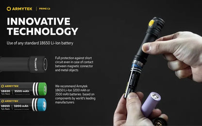 Lampe Torche Armytek Prime C2 Magnet USB – 1000/930 Lumens  NYCTALOPE  