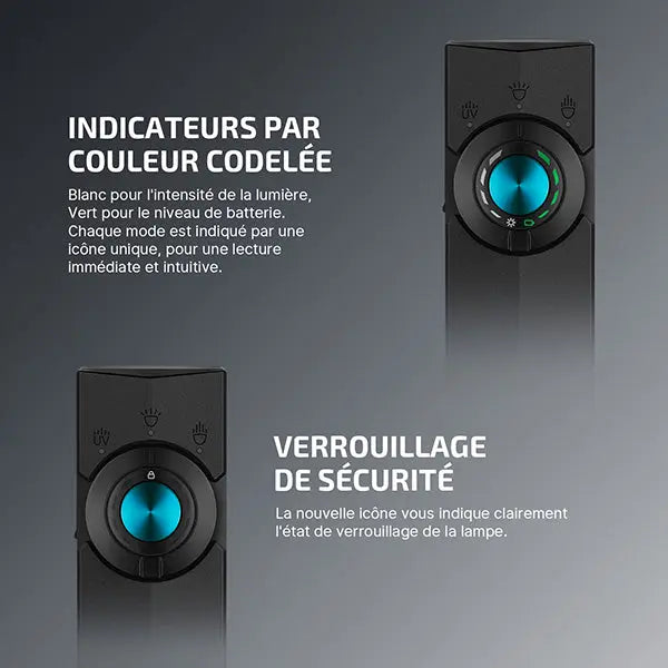 Lampe Torche EDC Olight ArkPro 1500 Lumens - Faisceau Large/Concentré/UV/Laser Vert - 4 Sources Lumineuses  NYCTALOPE  
