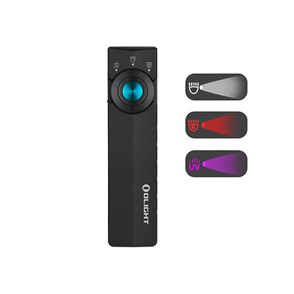 Lampe Torche EDC Olight ArkPro Lite 1200 Lumens - Lumière Blanche/Rouge/UV - 3 Sources Lumineuses - NYCTALOPE