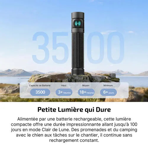 Lampe Torche EDC Olight Baton 4 Pro 1600 Lumens - Longue Portée 200m - Recharge USB-C/MCC3 - Batterie 18650 Remplaçable