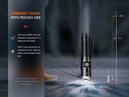 Lampe Torche Fenix E28R V2.0 - 1700 Lumens - Rechargeable USB-C  NYCTALOPE  