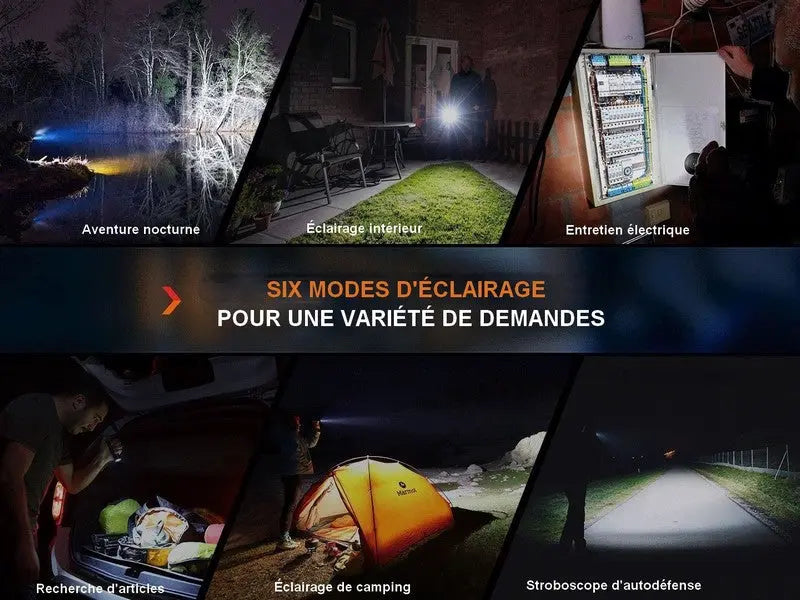 Lampe Torche Fenix E35R – 3100 Lumens - NYCTALOPE