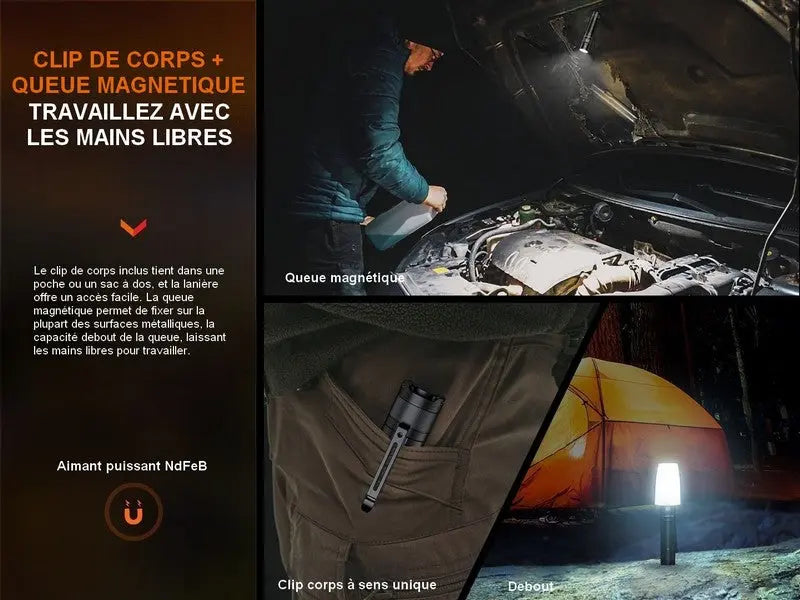 Lampe Torche Fenix E35R – 3100 Lumens - NYCTALOPE