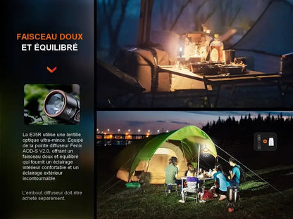 Lampe Torche Fenix E35R – 3100 Lumens - NYCTALOPE