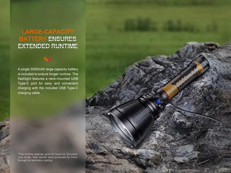 Lampe Torche Fenix HT18R - 2800 Lumens - Rechargeable longue portée  NYCTALOPE  