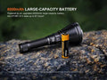 Lampe Torche Fenix HT18R V2.0 - 3700 Lumens - Lampe longue portée 1100 mètres - Double interrupteur latéral  NYCTALOPE  