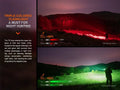 Lampe Torche Fenix HT32 – 2500 Lumens - Longue portée  NYCTALOPE  