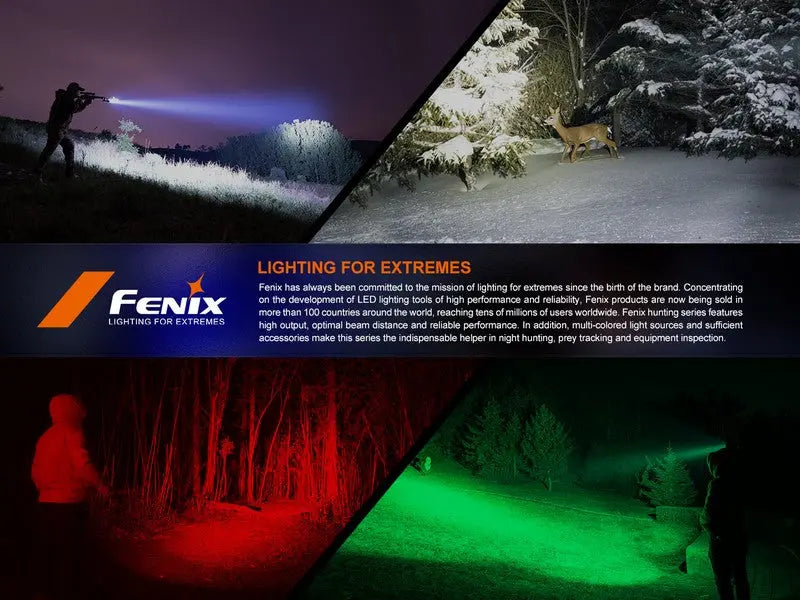 Lampe Torche Fenix HT32 – 2500 Lumens - Longue portée  NYCTALOPE  